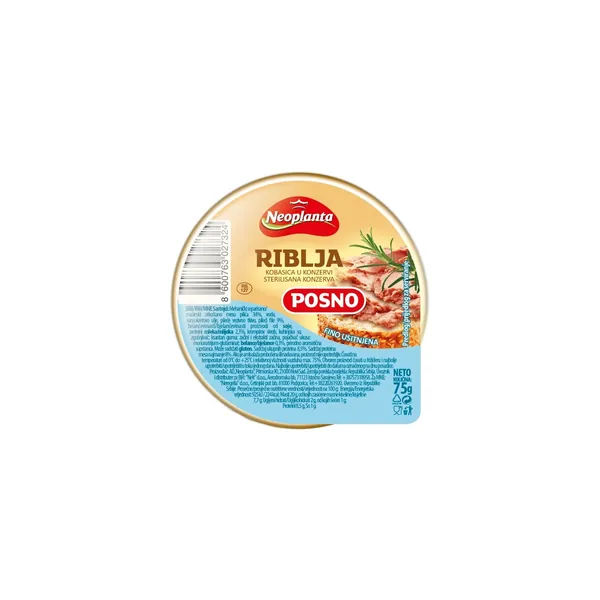 Pašteta od tunjevine NEOPLANTA 75g