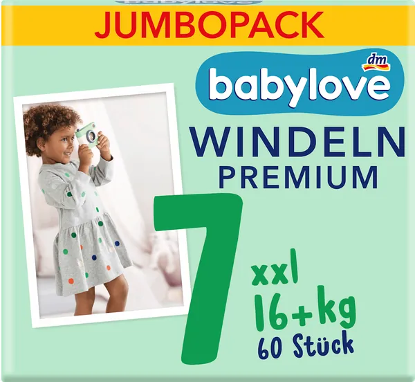 Pelene za bebe BABYLOVE premium 7 XXL 60kom