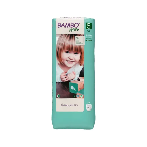 Pelene za bebe BAMBO nature pants 5 XL 38kom