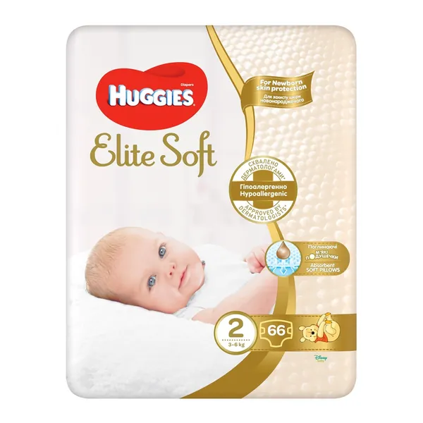 Pelene za bebe HUGGIES Elite Soft 2 66kom