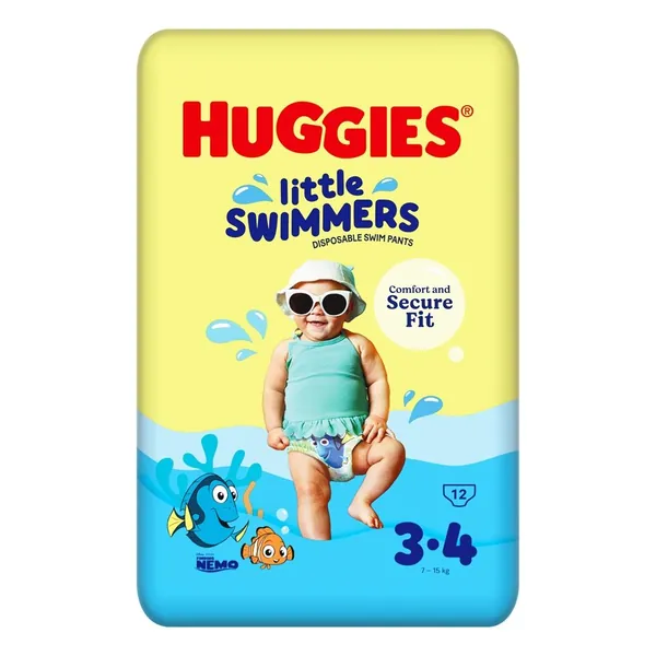 Pelene za bebe HUGGIES za kupanje 3-4 12kom