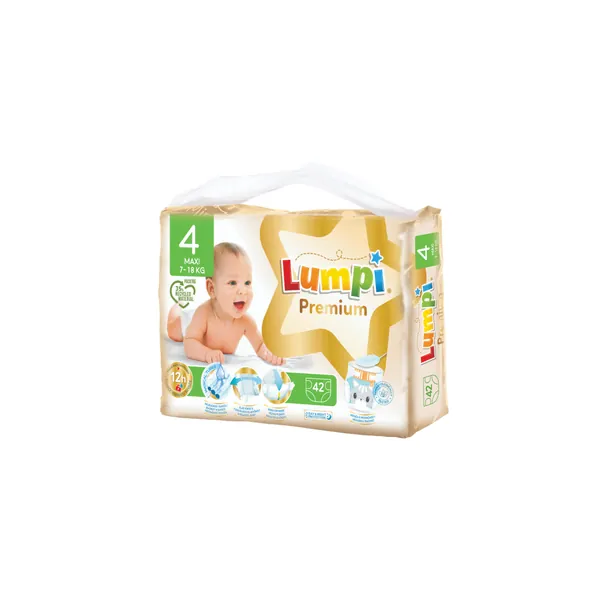 Pelene za bebe LUMPI premium 4 maxi 42kom