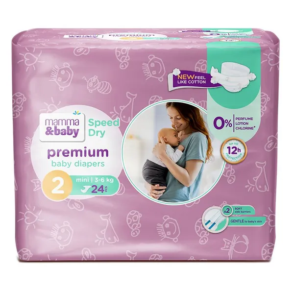 Pelene za bebe MAMMA&BABY 2 mini 24 kom
