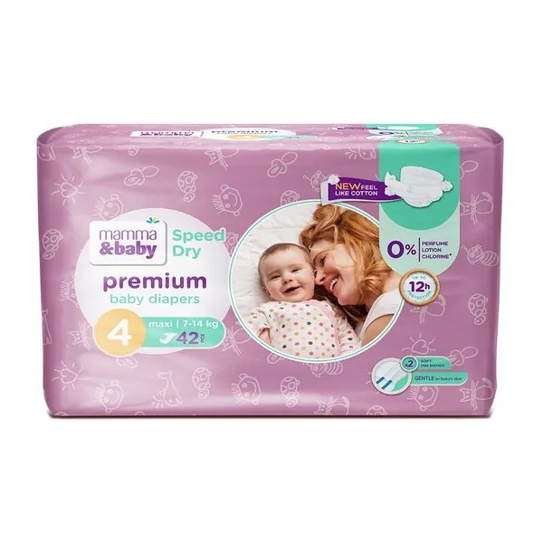 Pelene za bebe MAMMA&BABY 4 maxi 42 kom