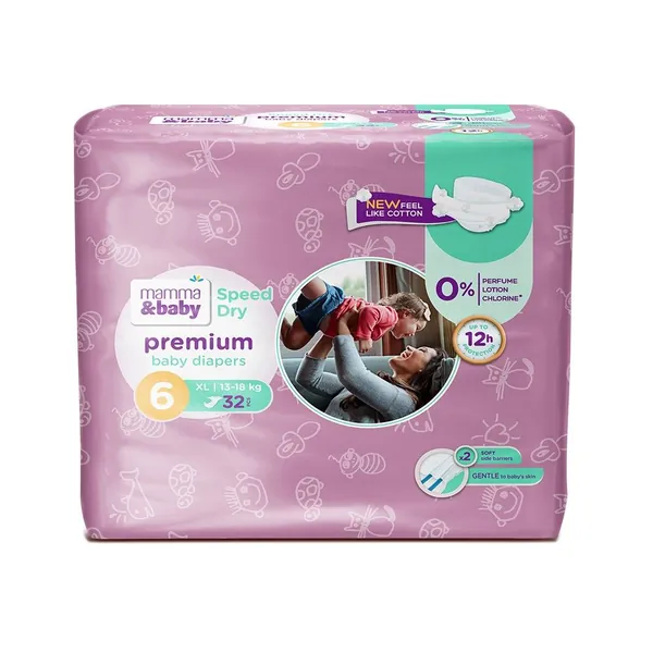 Pelene za bebe MAMMA&BABY 6 xl 32 kom