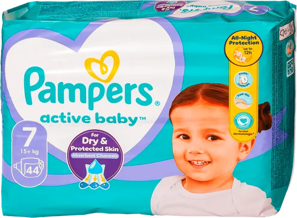 Pelene za bebe PAMPERS Active baby 7 44kom