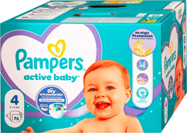 Pelene za bebe PAMPERS GP 4 76kom