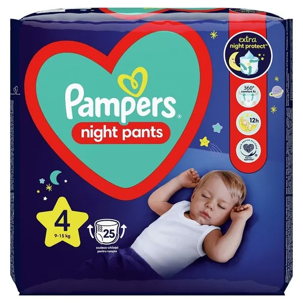Pelene za bebe PAMPERS Night Pants VP 4 25kom