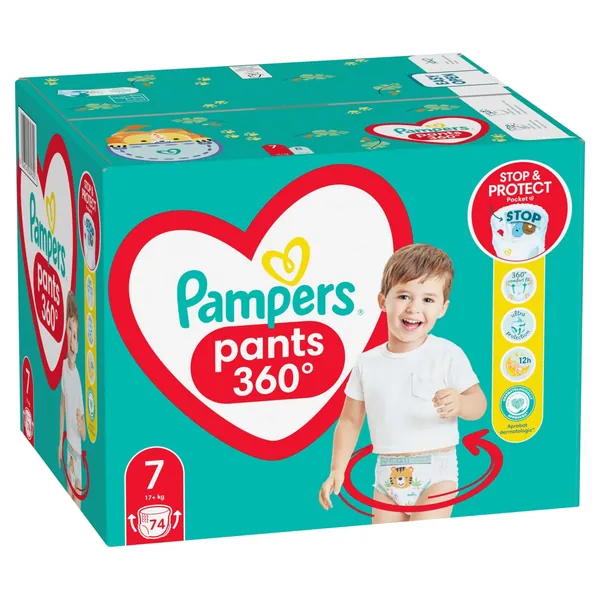 Pelene za bebe PAMPERS pants 360 MB 7 74kom