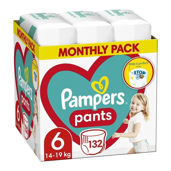 Pelene za bebe PAMPERS Pants monthly pack 6 132kom