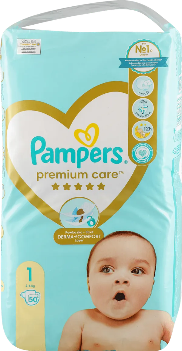 Pelene za bebe PAMPERS Premium care 1 50kom