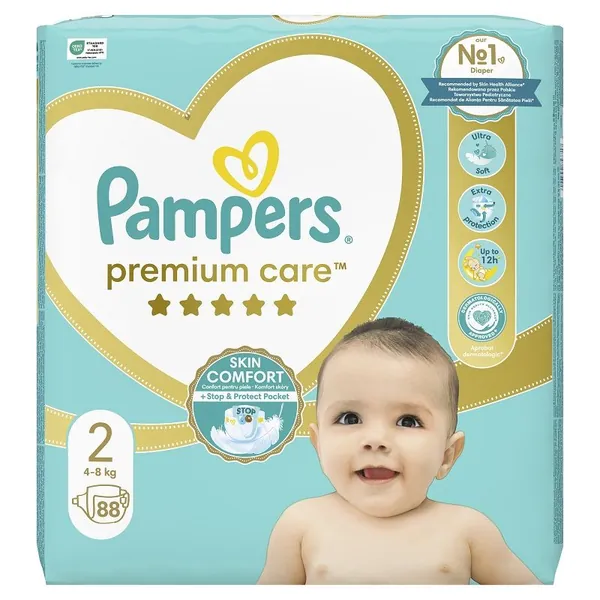 Pelene za bebe PAMPERS Premium care JP 2 88kom