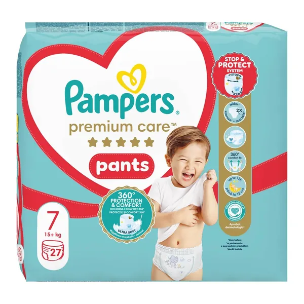 Pelene za bebe PAMPERS premium care pants 7 27kom