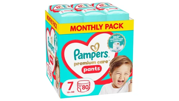 Pelene za bebe PAMPERS premium care pants 7 80kom