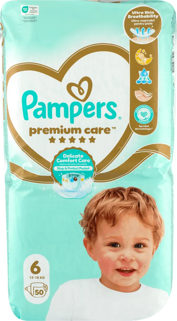 Pelene za bebe PAMPERS premium JP 6 50kom