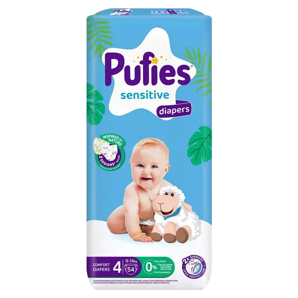 Pelene za bebe PUFIES fashion & nature 4 56kom