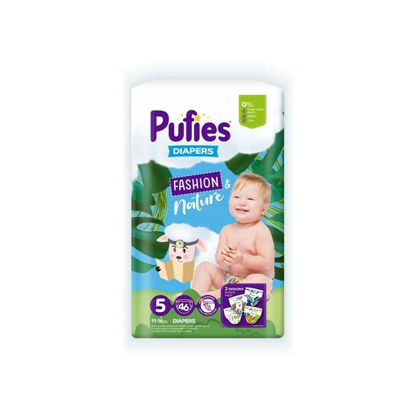 Pelene za bebe PUFIES fashion & nature 5 46kom