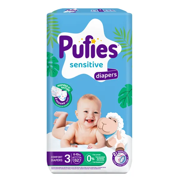 Pelene za bebe PUFIES MP 3 Midi 62 kom