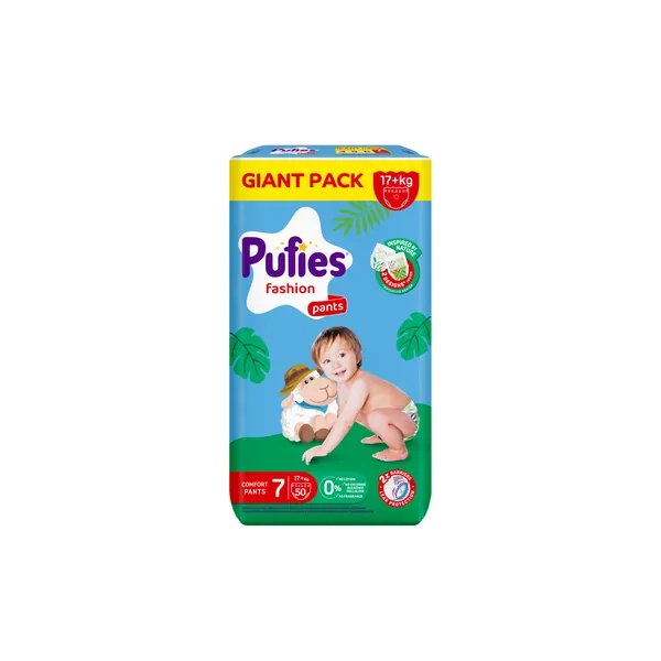 Pelene za bebe PUFIES pants 7 XL+ 50kom