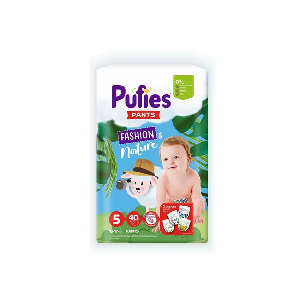Pelene za bebe PUFIES Pants fashion & nature 5 40kom