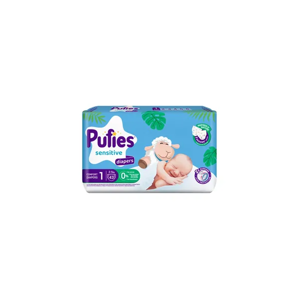 Pelene za bebe PUFIES sensitive 1 new born 43kom