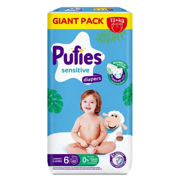 Pelene za bebe PUFIES sensitive gp 6 62kom