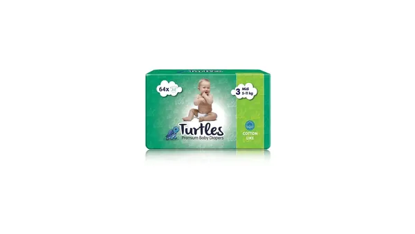 Pelene za bebe TURTLES 3 64kom