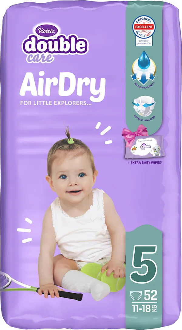 Pelene za bebe VIOLETA DC Air Dry 5 52kom