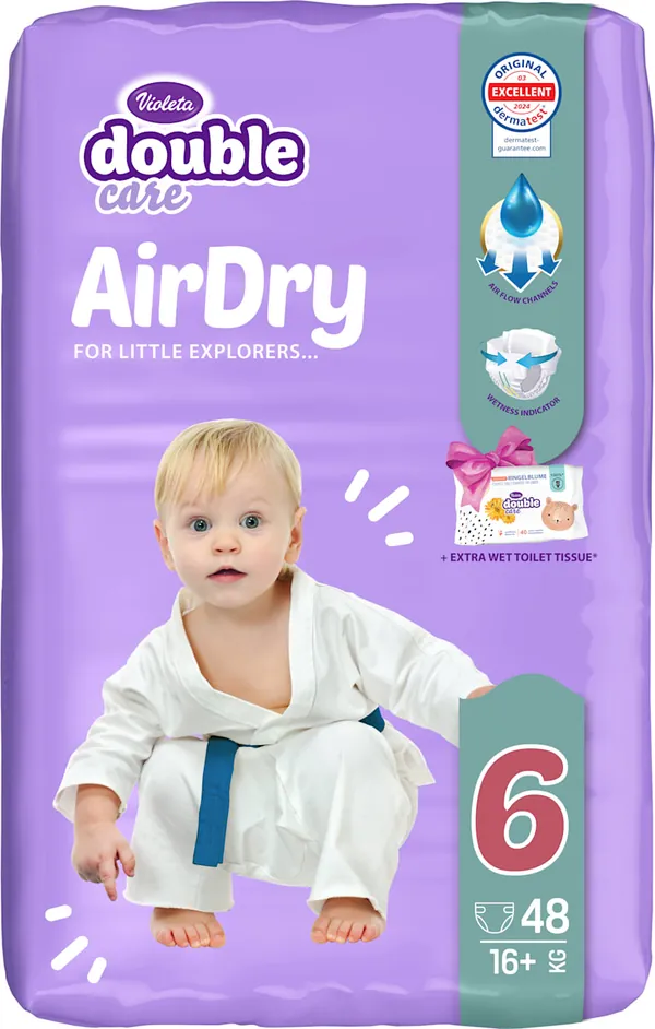 Pelene za bebe VIOLETA DC Air Dry 6 (48kom)