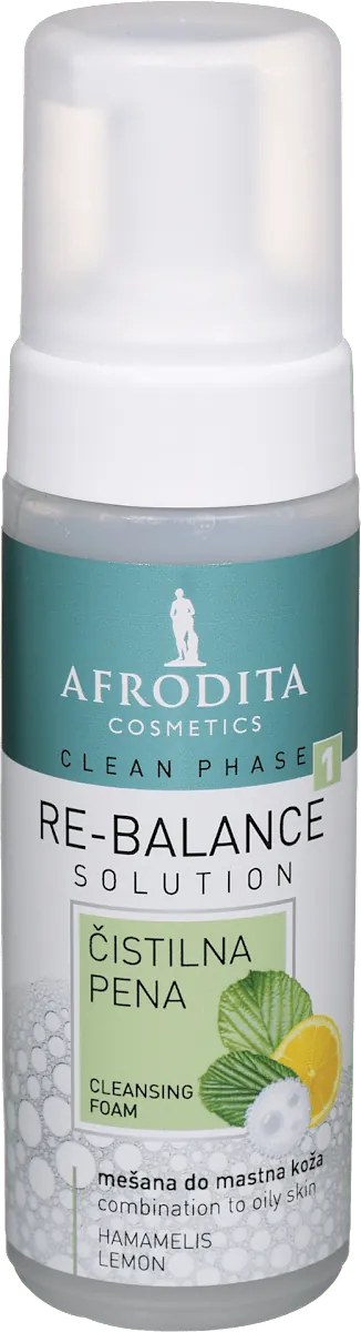 Pena za čišćenje lica AFRODITA Clean phase rebalance 150ml