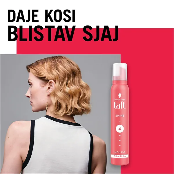 Pena za kosu TAFT za oblikovanje kose 10 Carat Shine 200ml