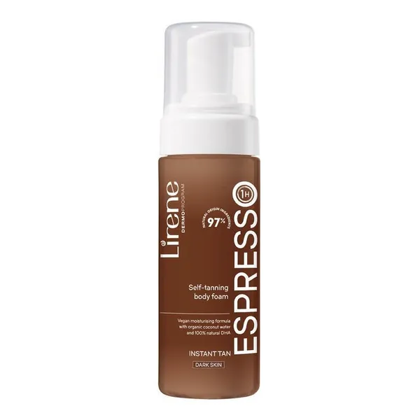 Pena za samopotamnjivanje LIRENE Espresso pena za samopotamljivanje tamne kože 150ml