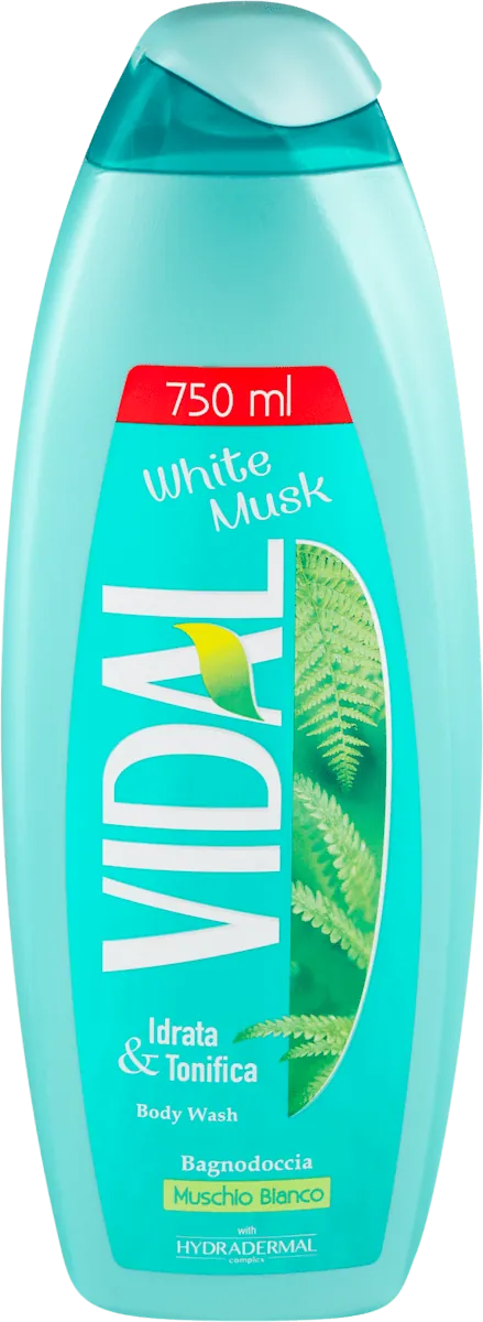 Pena za tuširanje VIDAL beli mošus 750ml