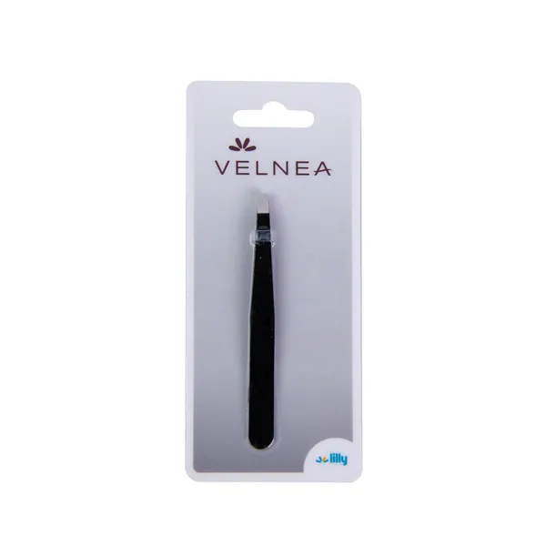 Pincete VELNEA gumirana crna ravna