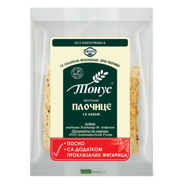 Pločice TONUS integralne sa lanom 120g