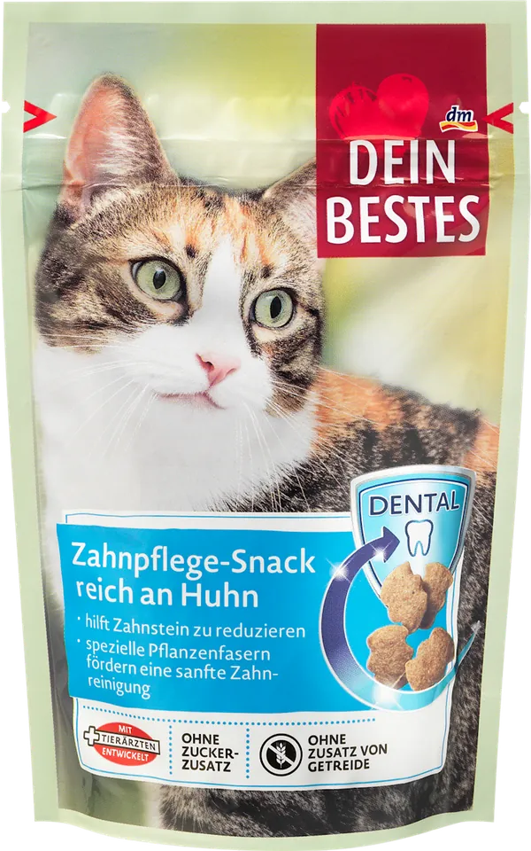 Poslastica za mačke DEIN BESTES grickalice za zube za mačke piletina 60g