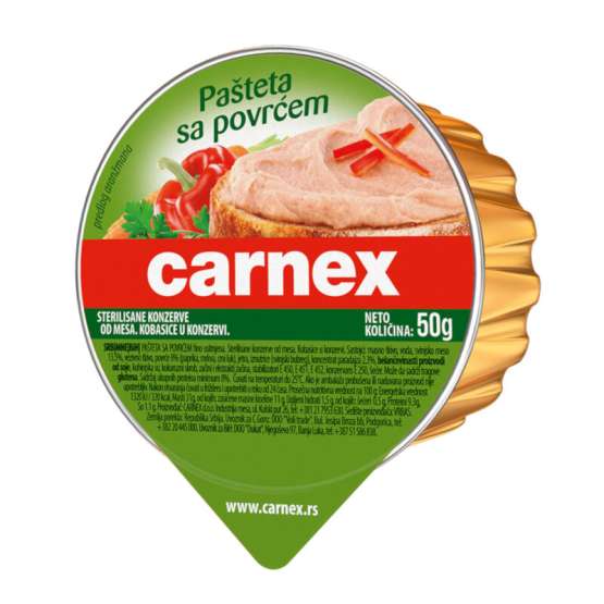 Povrtna pašteta CARNEX folija 50g