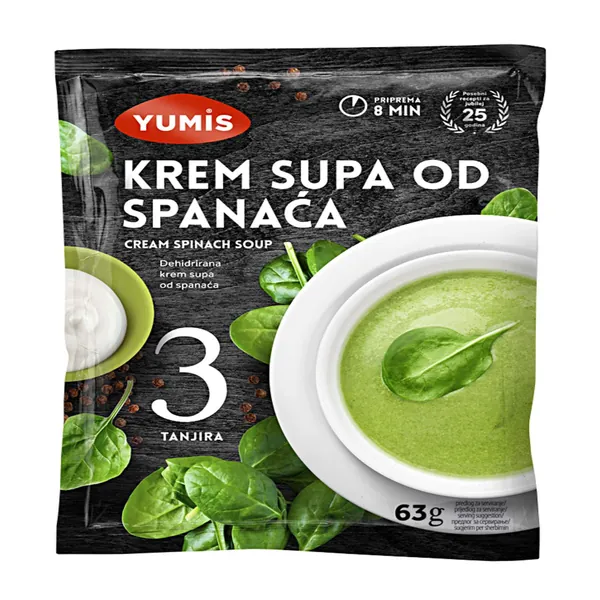 Povrtna supa YUMIS krem od spanaća 63g