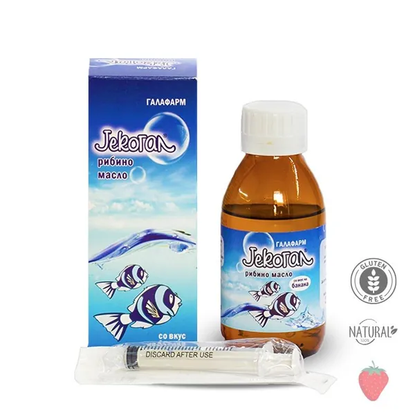 Preparati za decu GALAFARM JekogalÂ® riblje ulje sa ukusom jagode 100 ml