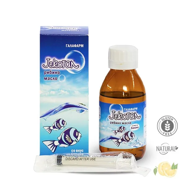 Preparati za decu GALAFARM JekogalÂ® riblje ulje sa ukusom limuna 100 ml Dodatak ishrani za decu i odrasle