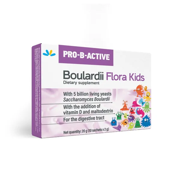 Preparati za decu PRO-B-ACTIVE Boulardii Flora Kids, 10 kesica