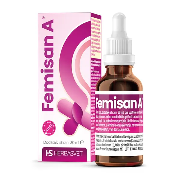 Preparati za žene HERBASVET Femisan A kapi 30ml