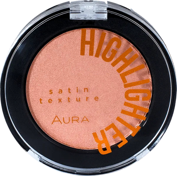 Puder za lice AURA Glorious Cheeks kompaktni prah visokog sjaja 218 Nude Shimmer