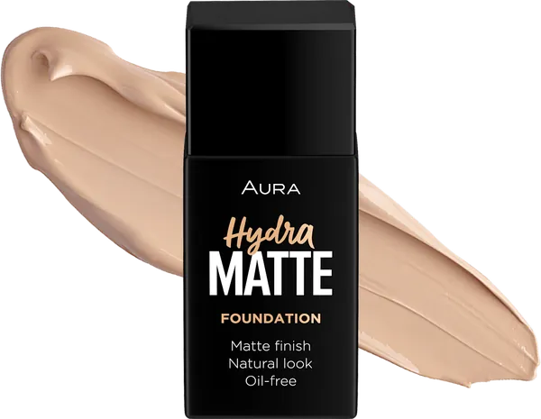 Puder za lice AURA hydra matte tečni 012 vanilla silk