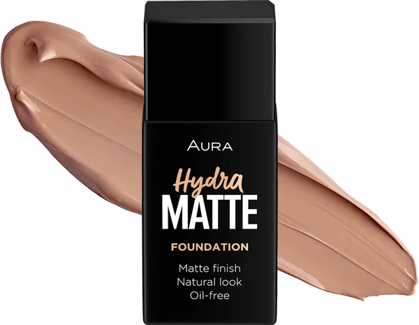 Puder za lice AURA hydra matte tečni 013 almond cream