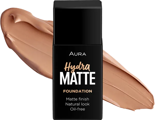 Puder za lice AURA hydra matte tečni 018 bronze goddess