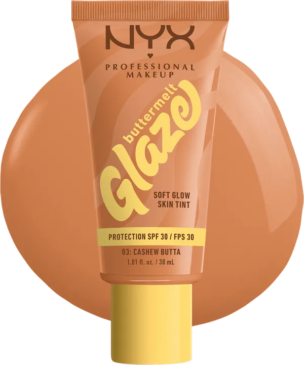 Puder za lice NYX PROFESSIONAL MAKEUP Buttermelt Glaze tečni puder Cashew Butta