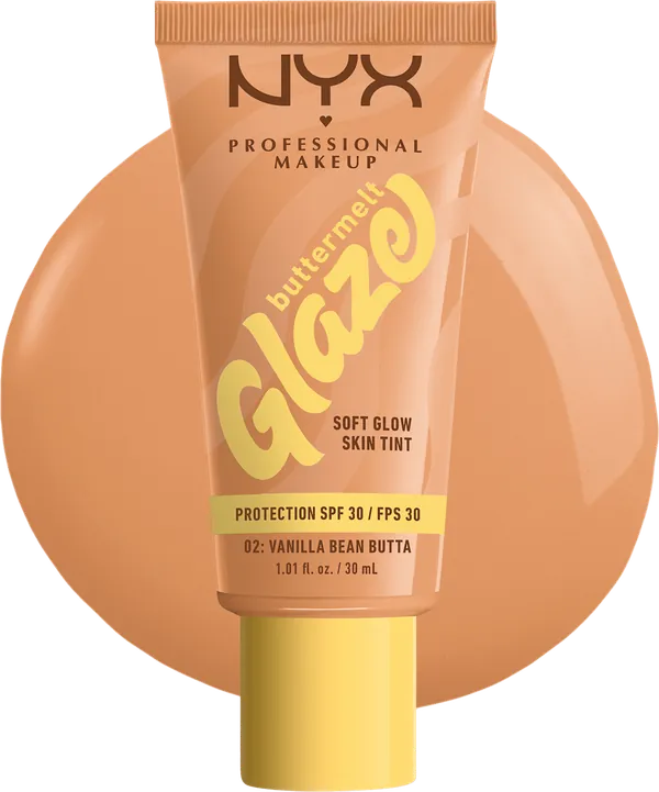 Puder za lice NYX PROFESSIONAL MAKEUP Buttermelt Glaze tečni puder Vanilla Bean Butta