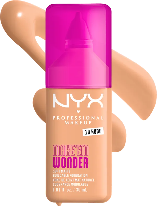 Puder za lice NYX PROFESSIONAL MAKEUP Make 'em wonder tečni puder 10 nude