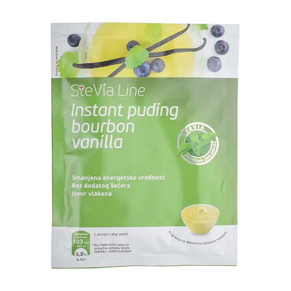 Puding instant STEVIA LINE burbon vanila 41g